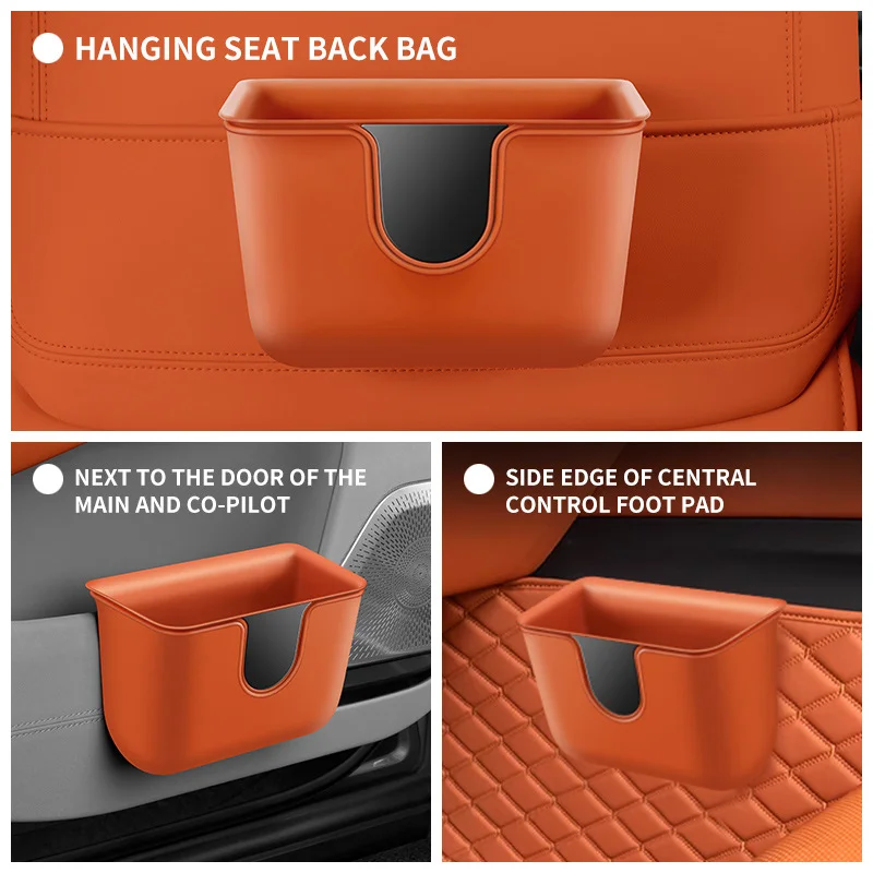 New multifunctional car storage box car seat back hanging storage bucket can be separated