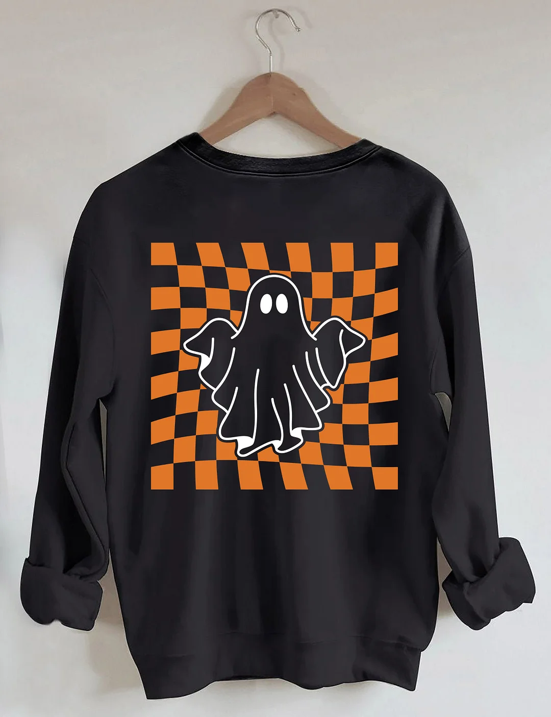 Ghost Outline Spooky Season Sweatshirt