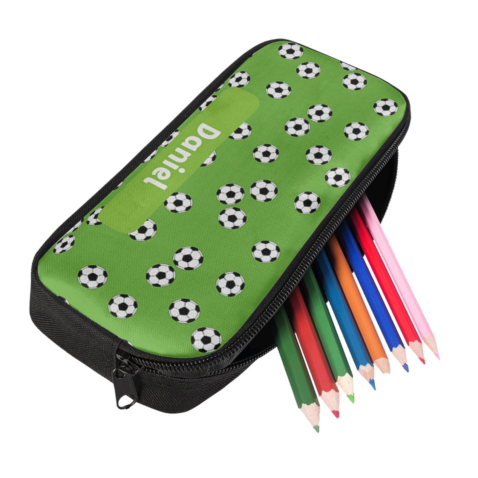 Personalized Football Pencil Case, Customized Name Pen Case For Kids, Back To School Gift