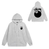 Stussy 8 Ball Hooded Sweater Cardigan Zipper Hoodie