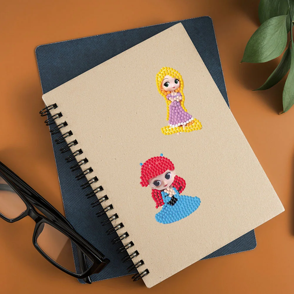 1Set 5D Diamond Painting Stickers Kit DIY Cartoon Cup Phone Decor Gift