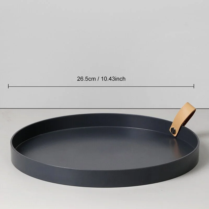 Nordic Desktop Storage Tray Solid Color Simple Jewelry Storage Tray Living Room Kitchen Table Portable Organizer Home Decor