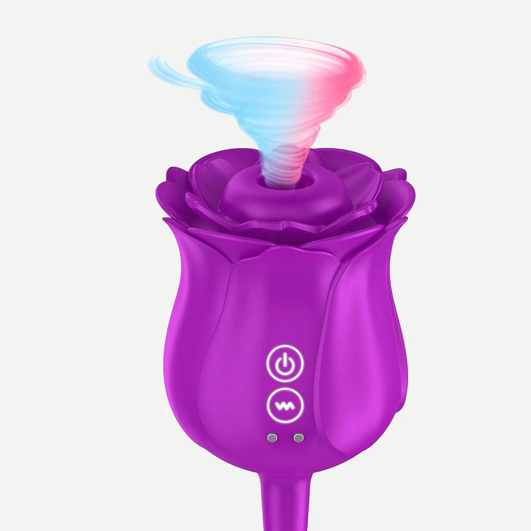 Purple Sucking Rose Vibrator