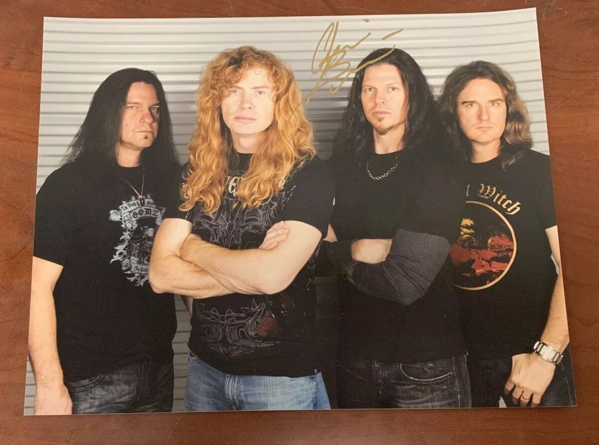 Megadeth Signed Chris Broderick Autographed 8X10 Photo Poster painting