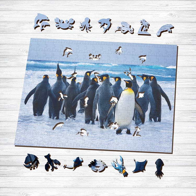 Sunnypuzzle™-Penguin flock Puzzle