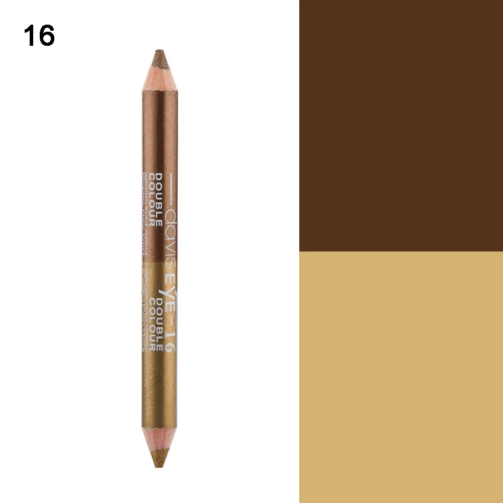 1PC Double Colourful Waterproof Glitter Eyeliner Pencil Colourful Long Lasting Eyeshadow Pen Eye Cosmetics Women Makeup Tools