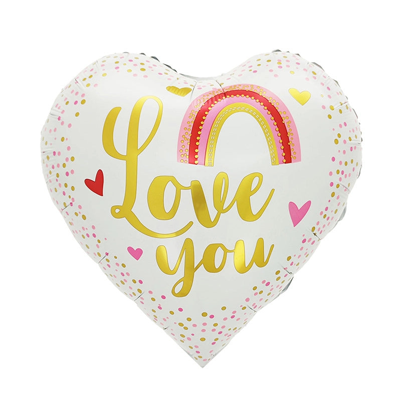 Vacation Minimalist Heart Shape Aluminum Film Travel Daily Balloons