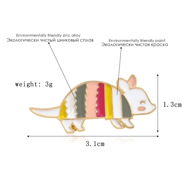 Minimalist Pin Animal Alloy Stoving Varnish Unisex Brooches