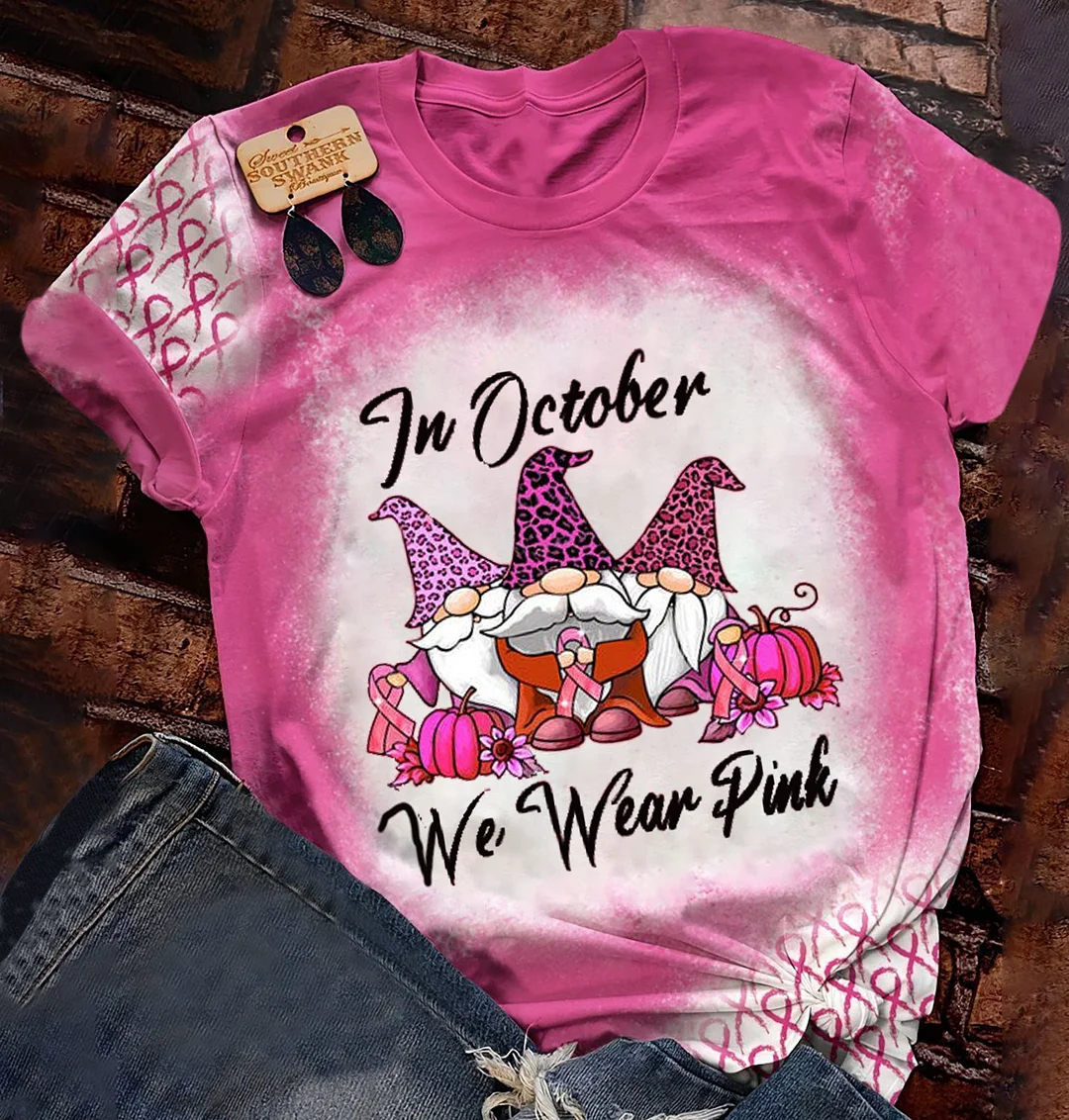 Print Knit T-Shirt Women's Top