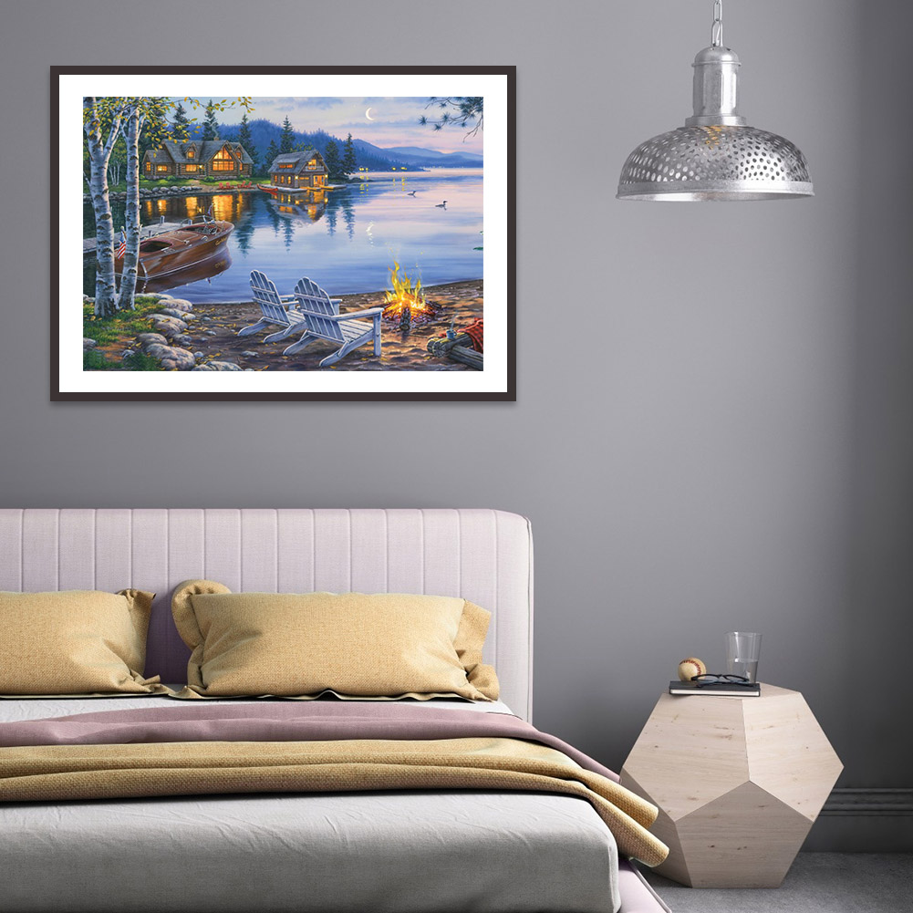 

(Multi-Size) Scenery - Round/Square Drill Diamond Painting - 40*30CM, Round diamond 30*40cm, 501 Original