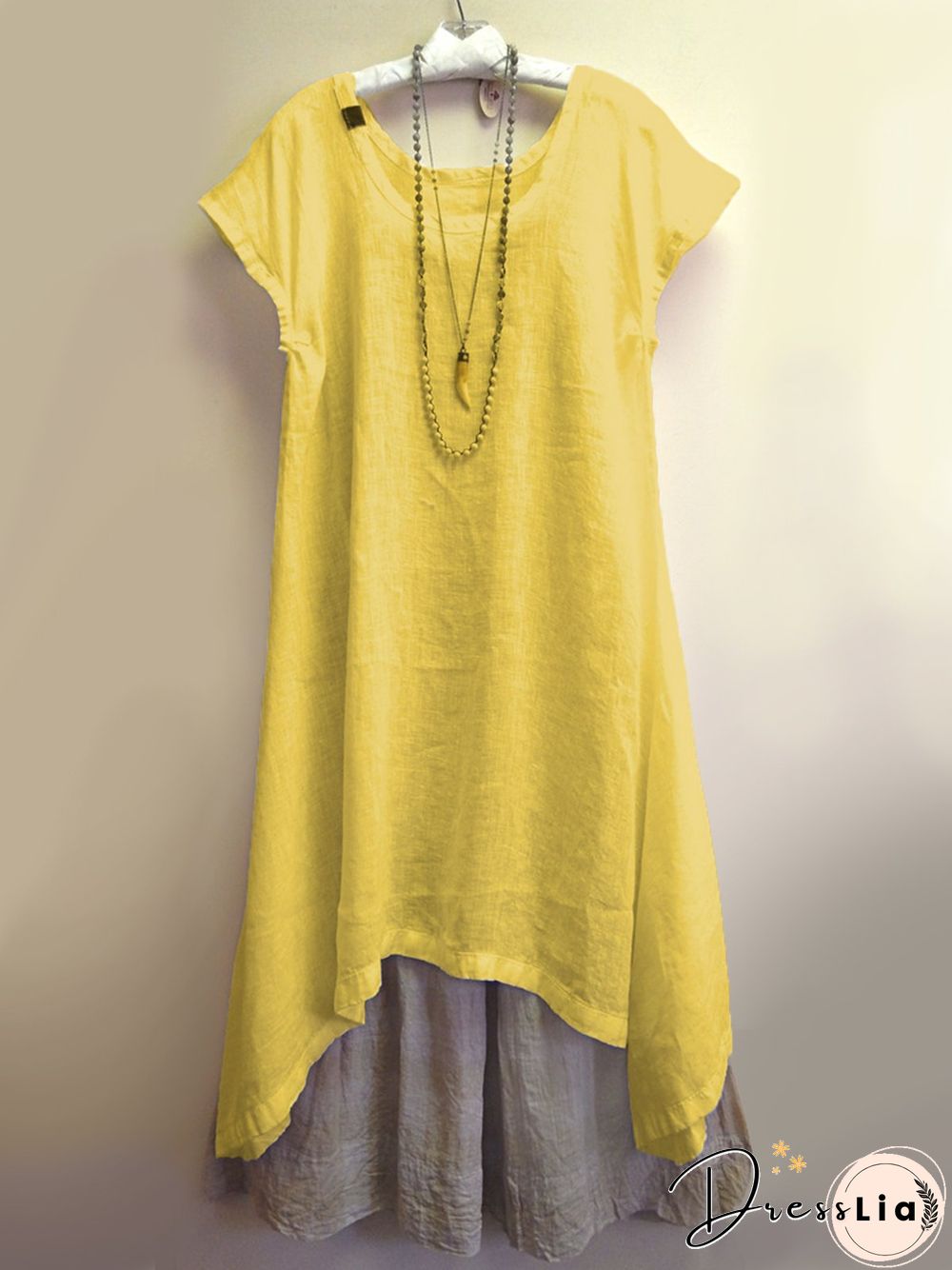 Crew Neck Women Dresses Shift Daytime Solid Dresses