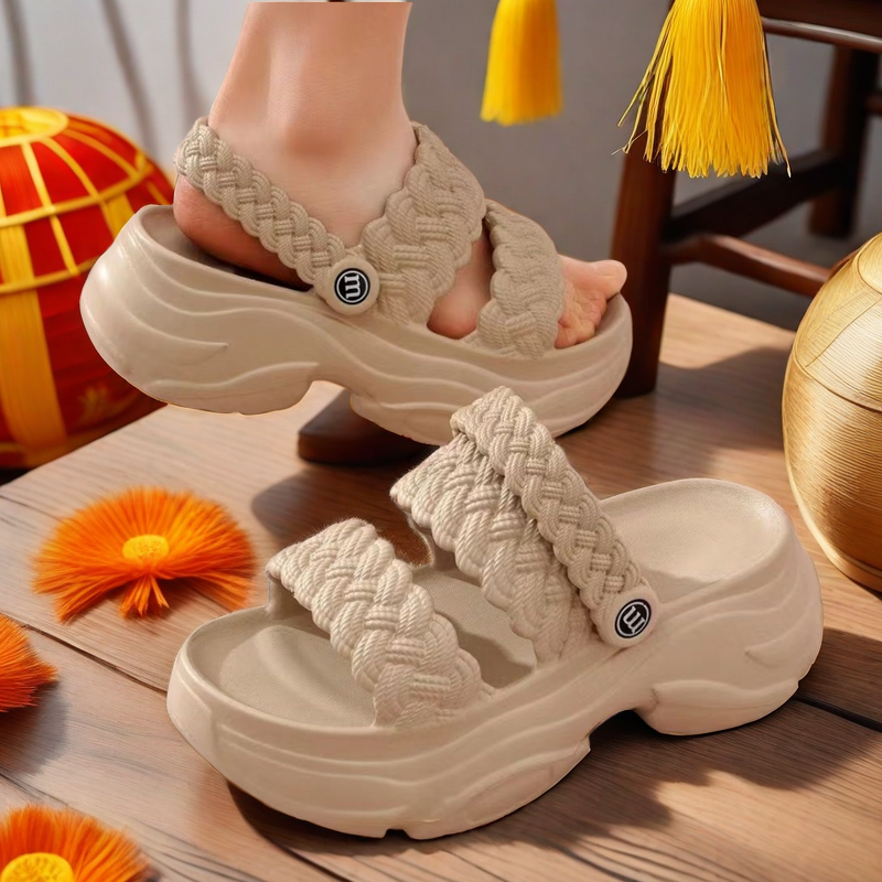 Tanguoant Tanguoant Fashion Thick Bottom Comfortable Anti-Skid Lightweight Casual Women Slipper Beach Shoes 2024