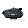 Motorcycle Helmet BT Headset Motorcycle Headphones Compatible with All Helmets