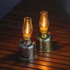 METAL OIL LAMP TRANSPARENT GLASS SMALL OIL LAMP SUITABLE FOR OUTDOOR CAMPING INDOOR HOME DECORATION ROOM OIL LAMP KEROSENE LAMP SUITABLE FOR TABLE DECORATION LIGHTING TABLE LAMP OIL LAMP