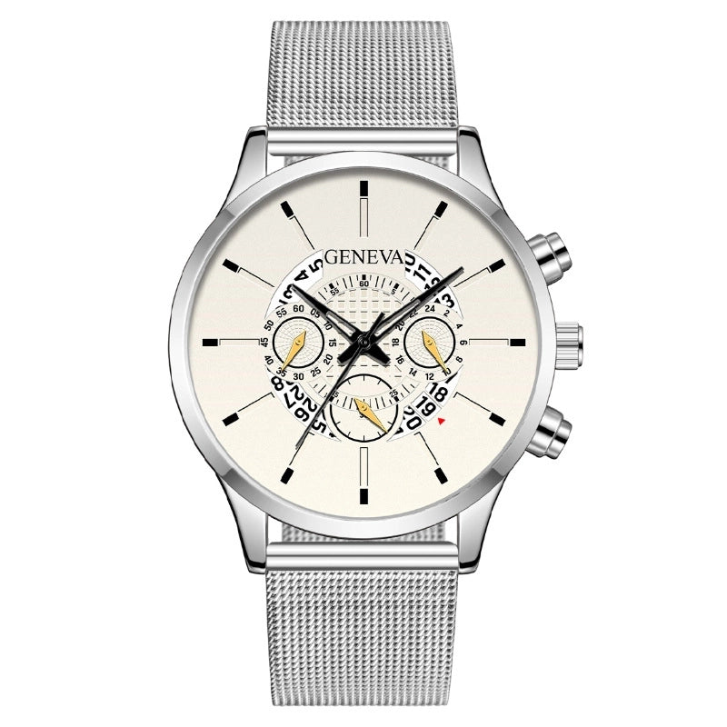 Minimalist Streetwear Color Block Buckle Quartz Watch Men’s Watches