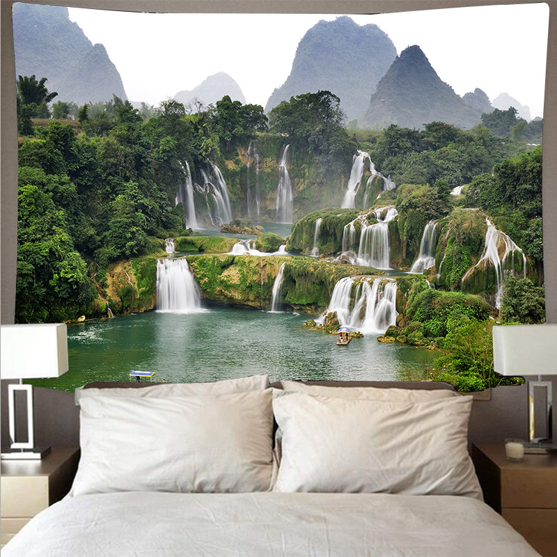 

Red Leaf Landscape - Tapestry, 100*75cm, 501 Original