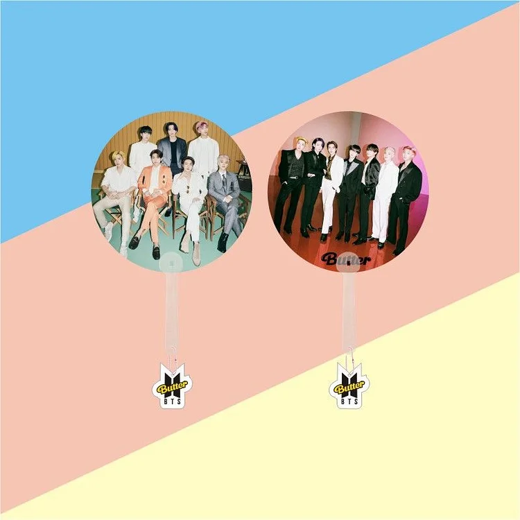 방탄소년단 Butter Photo Double-sided Printing Fan