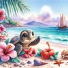 (Multi-Style)Beach Scenery-11CT Stamped Cross Stitch 40*40cm/15.75*15.75in tapestrymarket