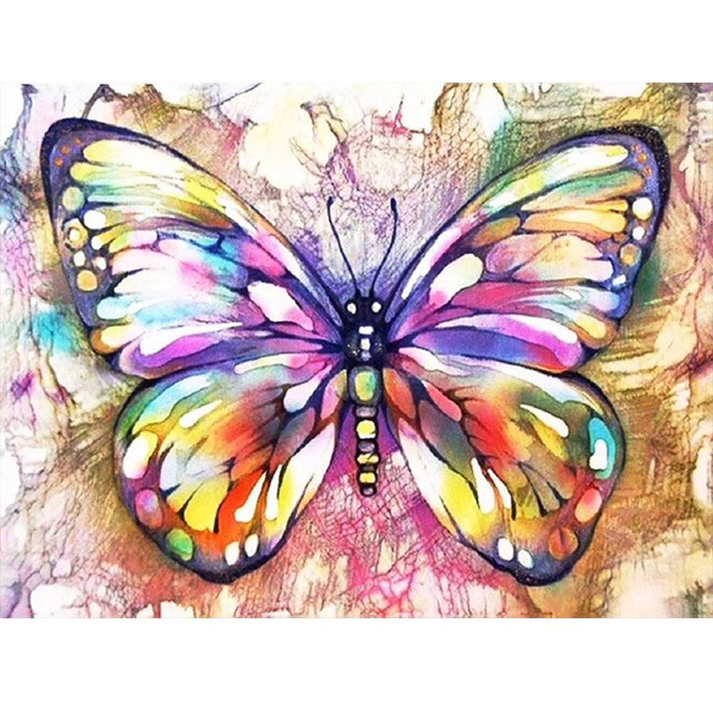 Butterfly 40*30CM(Canvas) Full Round Drill Diamond Painting gbfke