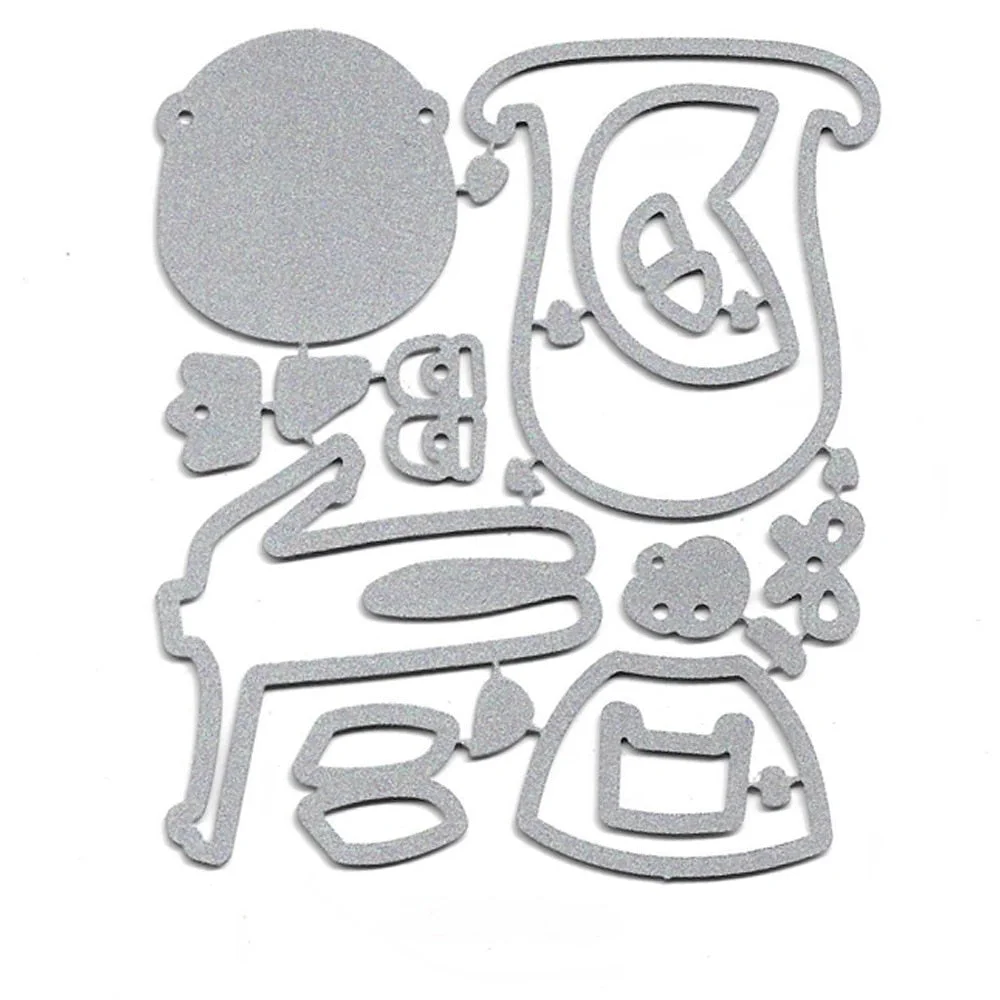 Metal Cutting Dies Cut Dies Little Girl Stencil for DIY Scrapbooking Album Card Decorations Hot Sale DieCuts To Children's Gift