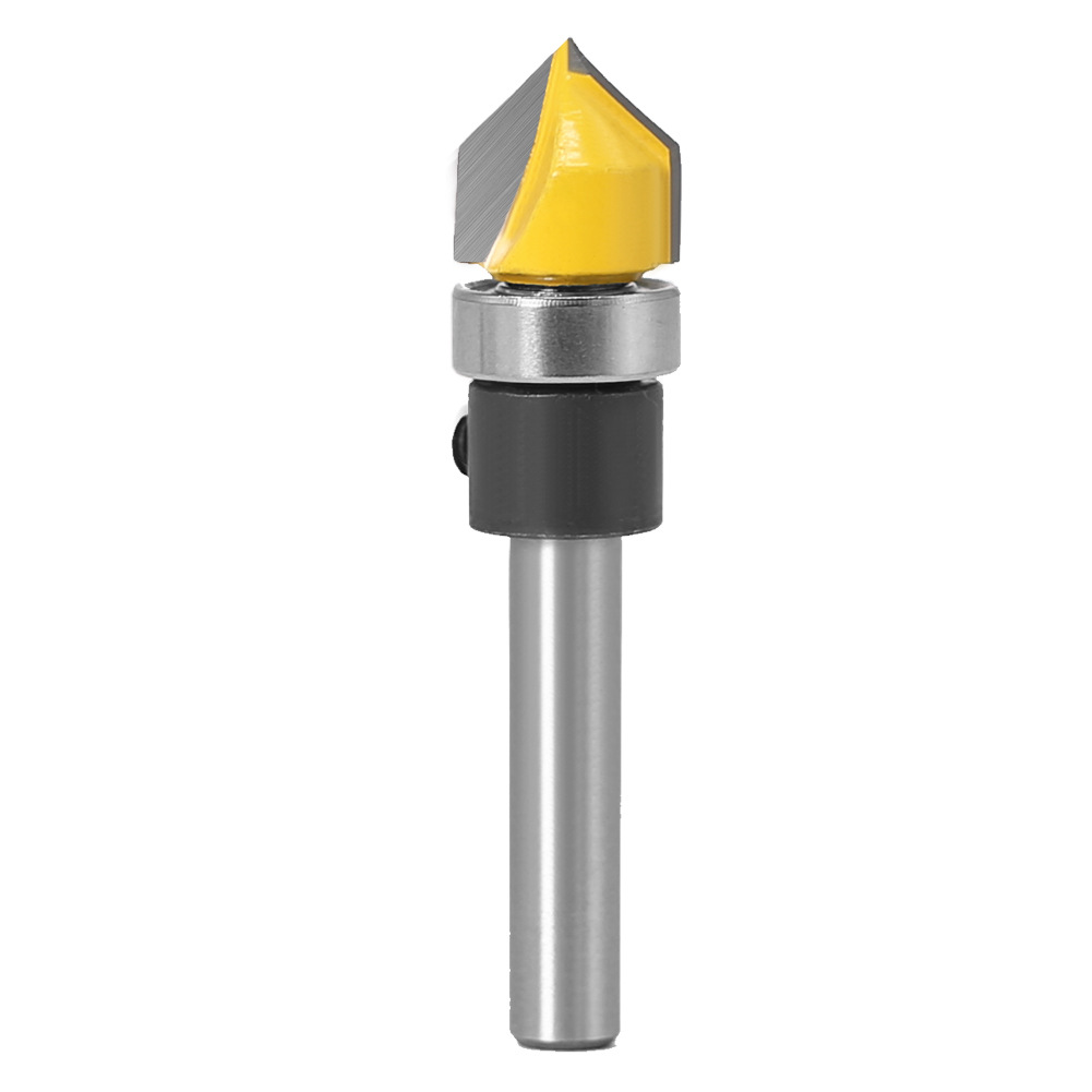 

90 Degree V-shape Wood Slotting Cutter Woodworking Milling Cutter (6x1/2), 501 Original