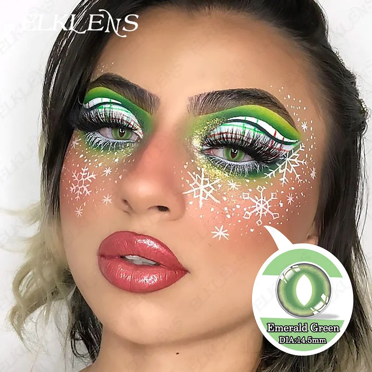 Halloween Emerald-Green Cosplay Contact Lenses