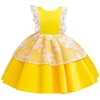 Baby Girl Flower Backless Baptism  Birthday Party Wedding Dresses 0-5T - honeylives