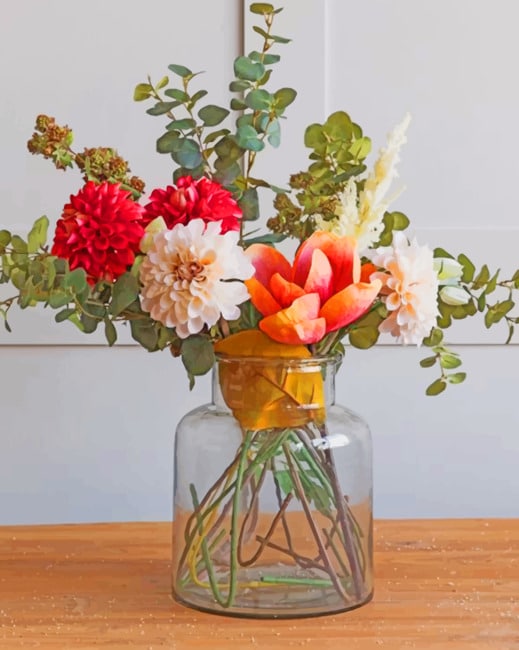 

Aesthetic Flowers And Glass Vase – Paint By Numbers - 40*50CM, 501 Original