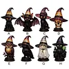 Gothic Witch Hat Night Light Halloween Decorations Colorful Wizard Hat Lamp