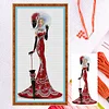 Lady - 2 strands 14CT Counted Cross Stitch 36*66cm(Brand)