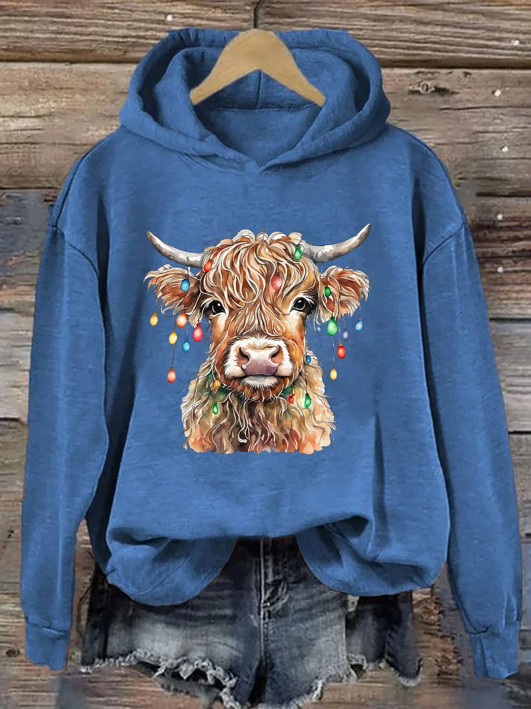 Christmas Cow Hoodie