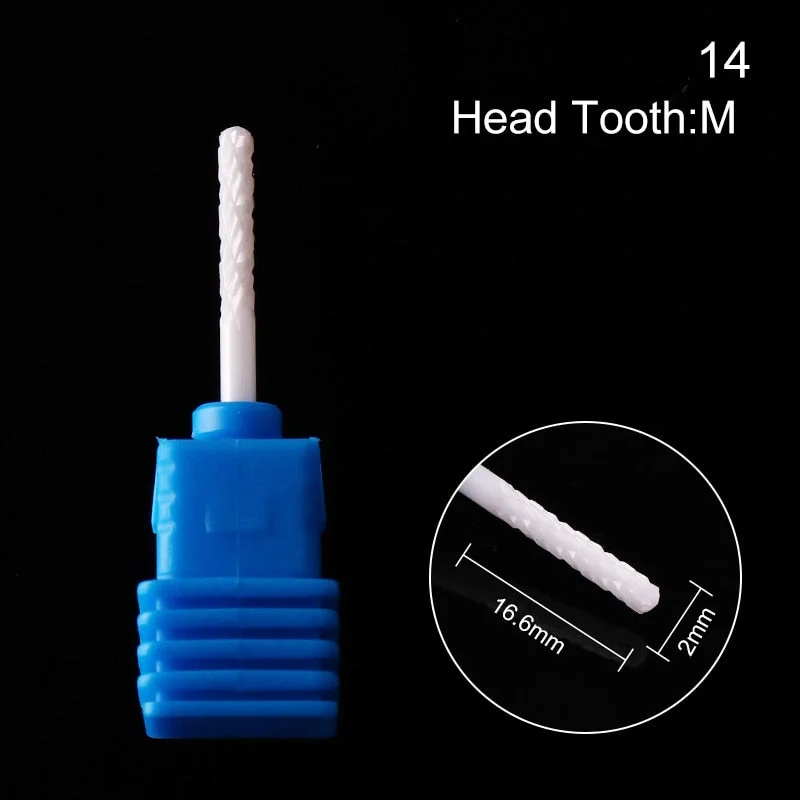 1Pc Ceramic Nail Drill Bits Nail Milling Cutter Bits Electric Drill Machine For Manicure Pedicure Equipment Accessory Tools-Nail Inspo