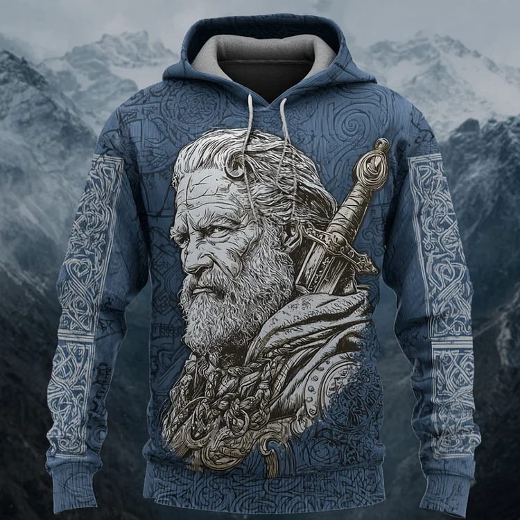 Viking Elder And Treasure Sword Comfort Hoodie Sweatshirt