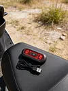 Motorcycle Helmet Safety Light USB Rechargeable Multi-Mode Flashing Helmet Light High Visibility Compact for Motorcycle Bike