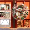 Snowman DIY Diamond Painting Pendant Double Sided Gem Beads 25cm