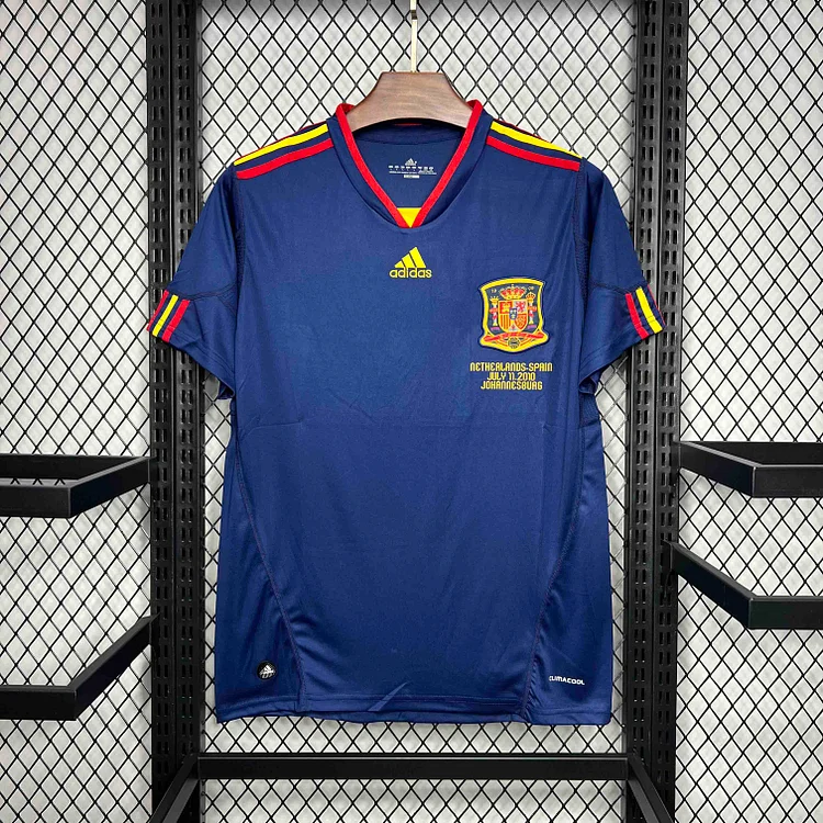 Spain 2010 Retro  Away Soccer Shirt