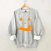 Unisex Dachshund And Halloween Printed Sweatshirt Family Sets