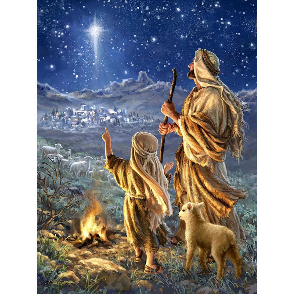 

40*30CM-Shepherd-Round Drill Diamond Painting, 501 Original