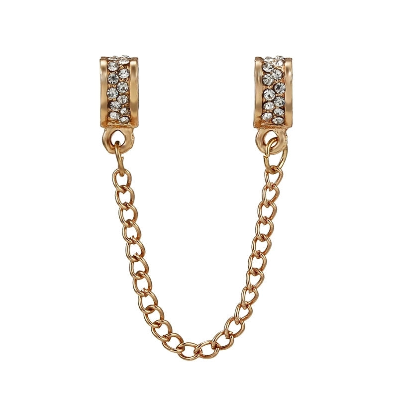 Ig Style Minimalist Geometric Metal Plating Inlay Rhinestones Jewelry Accessories