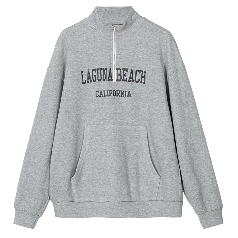 Early Autumn Women's Pullover Sweater Letter Embroidery Coat
