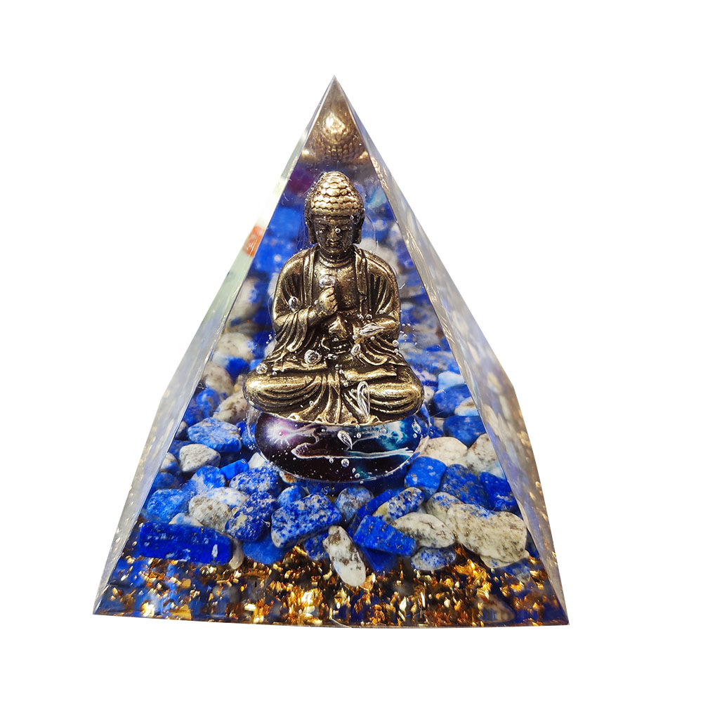 

6cm Natural Orgonite Pyramid Chakra, 501 Original