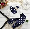Baby Girls Sets Valentine Cute Dot Suits 2 Pcs