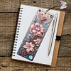 (US Local)3Pcs Special Shape Flowers 5D DIY Diamond Painting Bookmark for Book Lovers