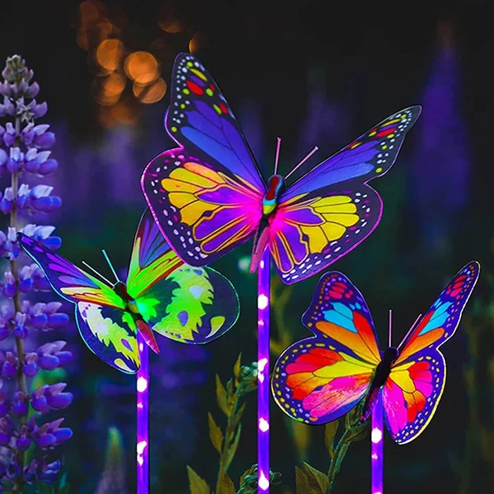 Outdoor Solar Garden Butterfly Lights Decor