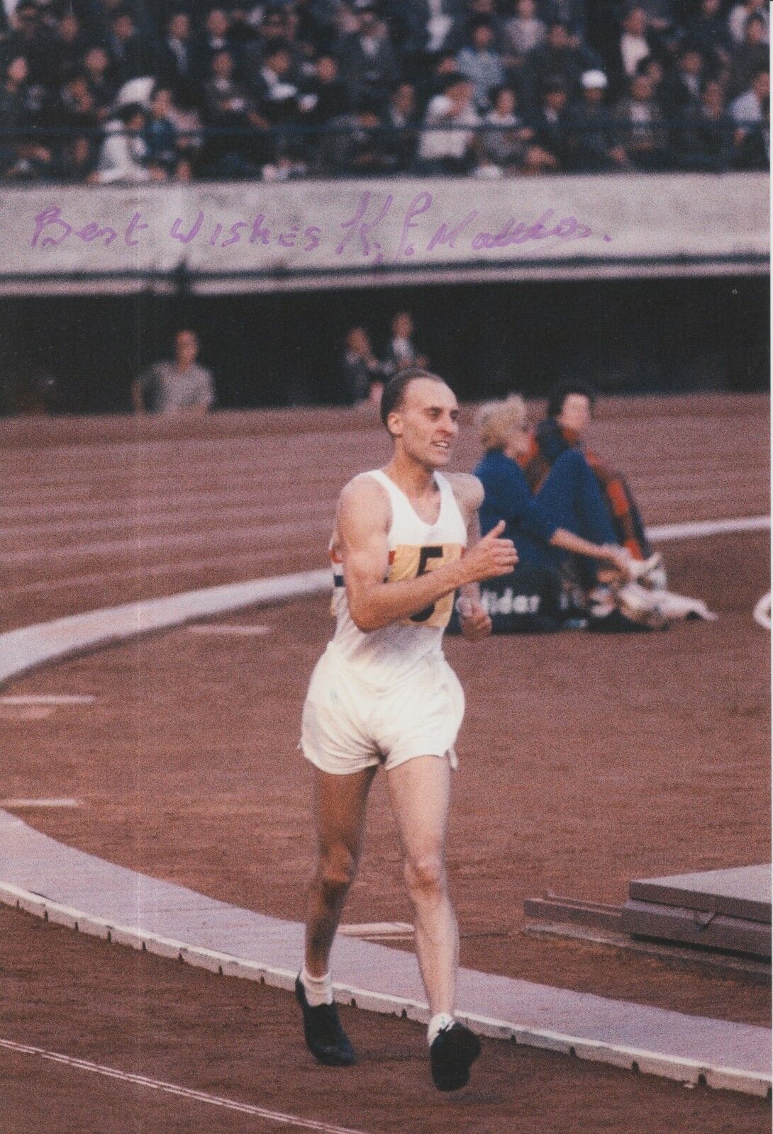 Ken Matthews Hand Signed Olympics 12x8 Photo Poster painting 1.