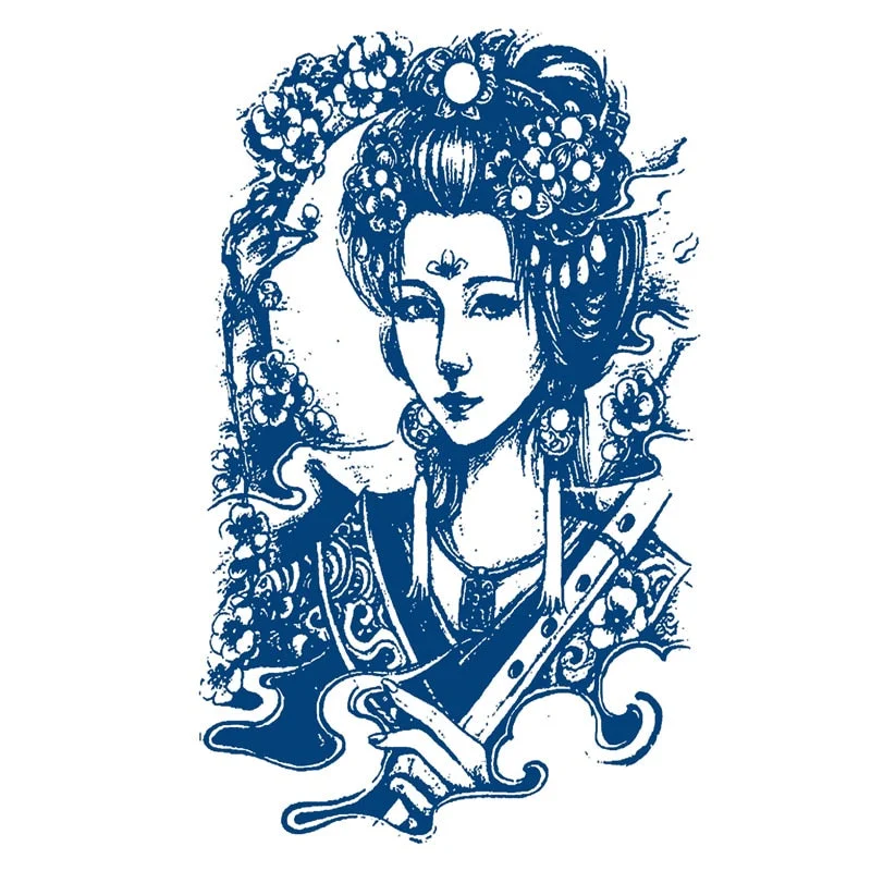 GHHF51-200 herbal juice tattoo stickers semi-permanent lasting men and women tattoo waterproof sweat plant juice tattoo stickers