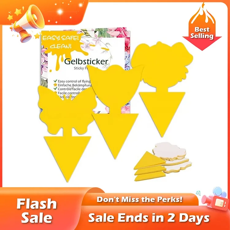 🏆Hot Sale⚡ 50K+ sold! Sold out soon!-💥Yellow Insect Traps – Pest Control for Plants Without Chemicals 