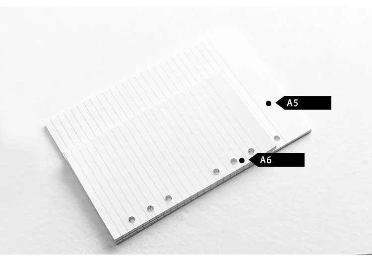 Loose Leaf Notebook Refill 2024 Spiral Binder Planner Inner Page Inside Paper Grid Line Dotted Office & School Supplies