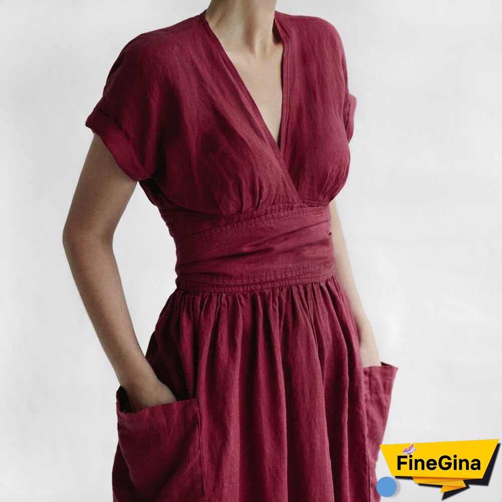 Moment of Yourself Wrap Midi Dress