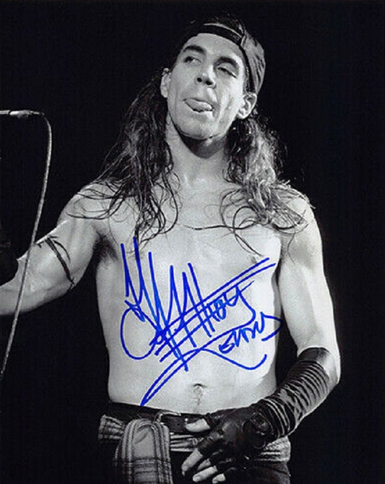 ANTHONY KIEDIS Red Hot Chili Peppers HandSigned Autograph 8x10 Photo Poster painting wCOA